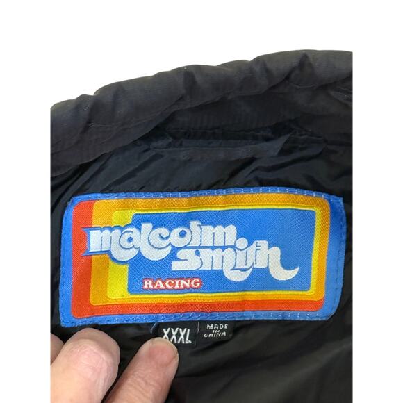 Vintage Malcolm Smith Jacket Men 3X Black Nylon Retro MSR Racing Sport Drive - Picture 5 of 8